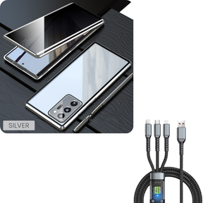 ShieldNova – Magnetic Tempered Glass Case for Samsung S23–S25