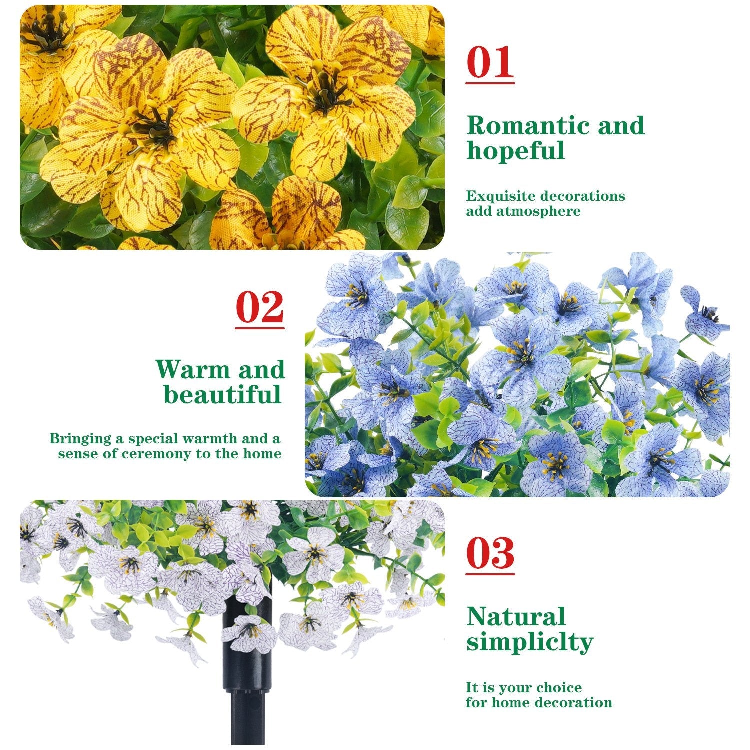 VividPetals – All-Weather Floral Set
