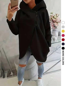 FlexiCurve – Stylish Plus Size Half Zip Hoodie
