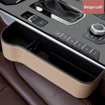 DriveMate – Multi Pocket Leather Car Seat Storage Organizer