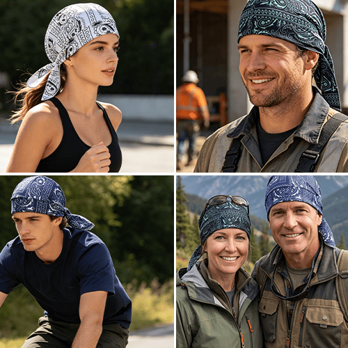 Elastic Cycling Sports Cap