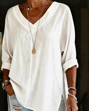 LunaCot Vee – Relaxed Cotton Top