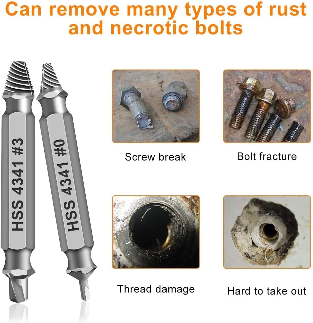 FixGrip – Stripped Screw Remover 6PCS Extractor Set