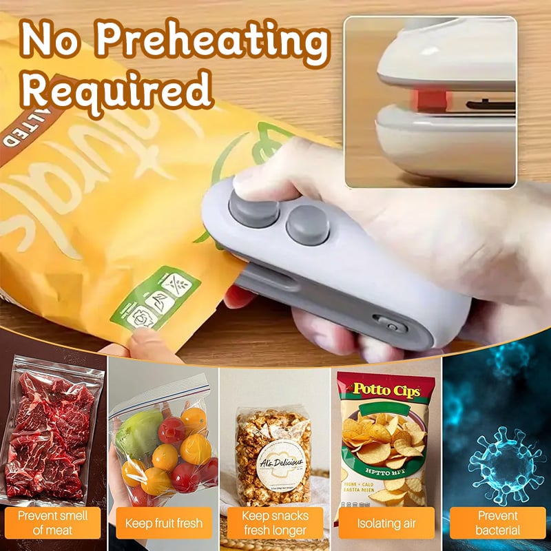 SnapSeal – Portable Bag Sealer with Cutter & Magnet