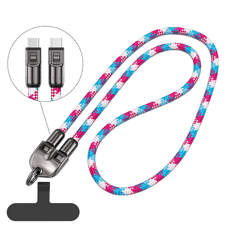SwiftTether – Fast Charge Data Cable with Phone Lanyard Design
