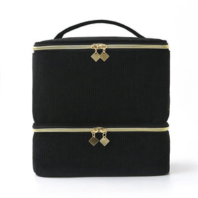 PolishPro – Deluxe Double‑Layer Nail Organizer Case