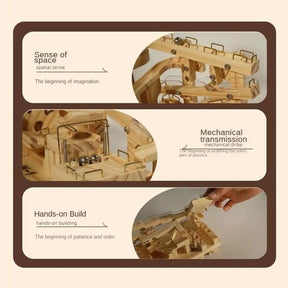 MarbleCraft – Wooden Marble Run Building Block Toy