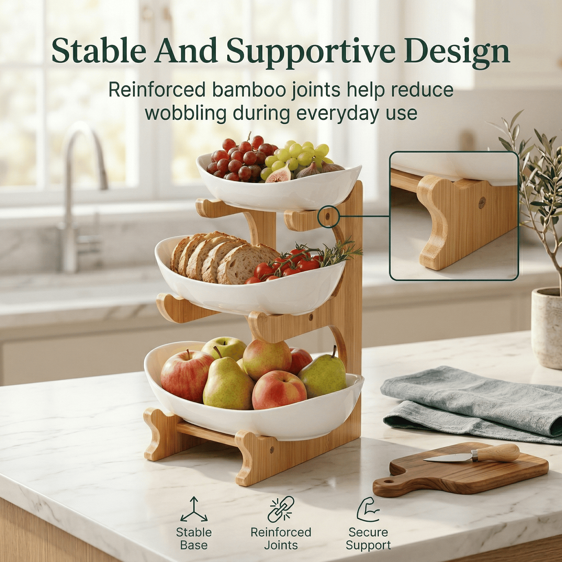 OrganiMax – 3 Tier Kitchen Counter Organizer