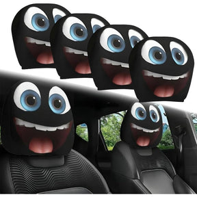CartoonCush – Playful Headrest Cover