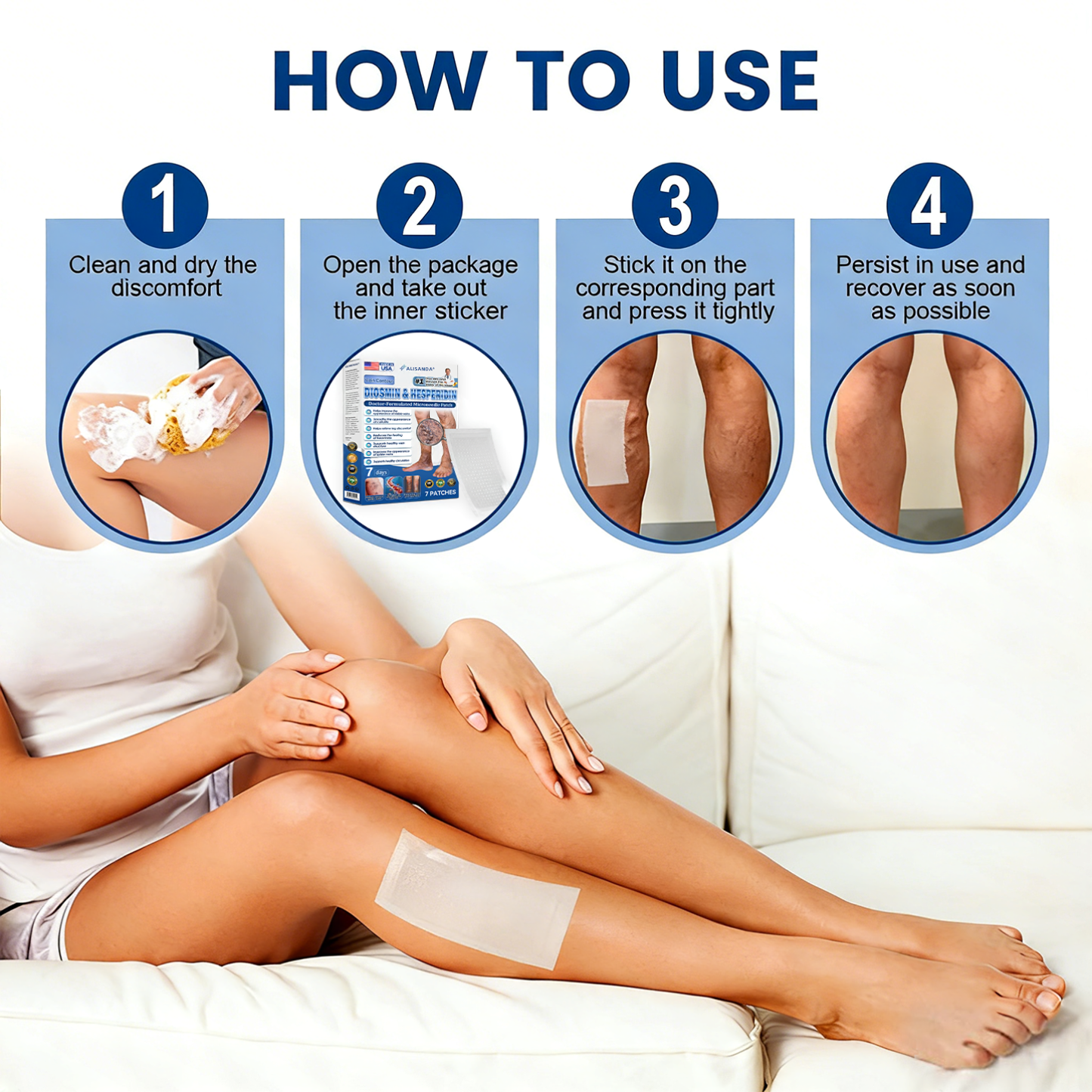LegEase – Comfortable Vein Care Patch System