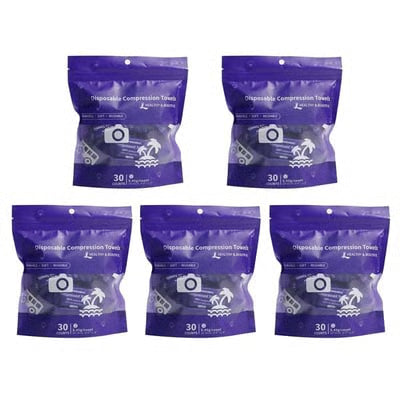 AirTowel – Disposable Compressed Travel Towel Set