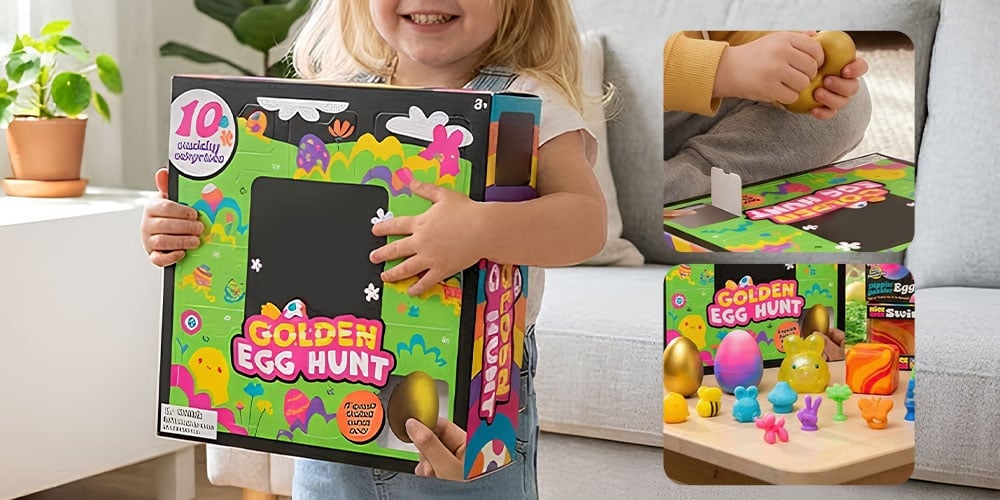 TreasurePop – Golden Egg Treasure Hunt Squishy Toy