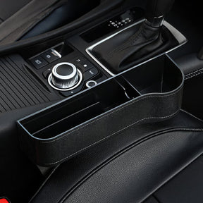 DriveMate – Multi Pocket Leather Car Seat Storage Organizer