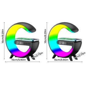 GlowG – G-Shaped RGB Wireless Charging Speaker