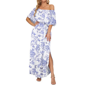 GraceLoom – Flowing Shoulder Dress