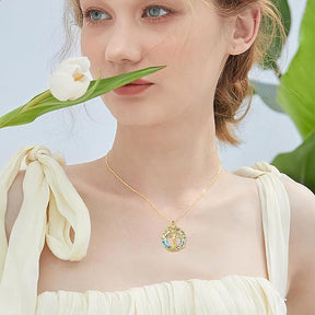 CelestiaTree – Elegant Mother’s Day Crystal Necklace