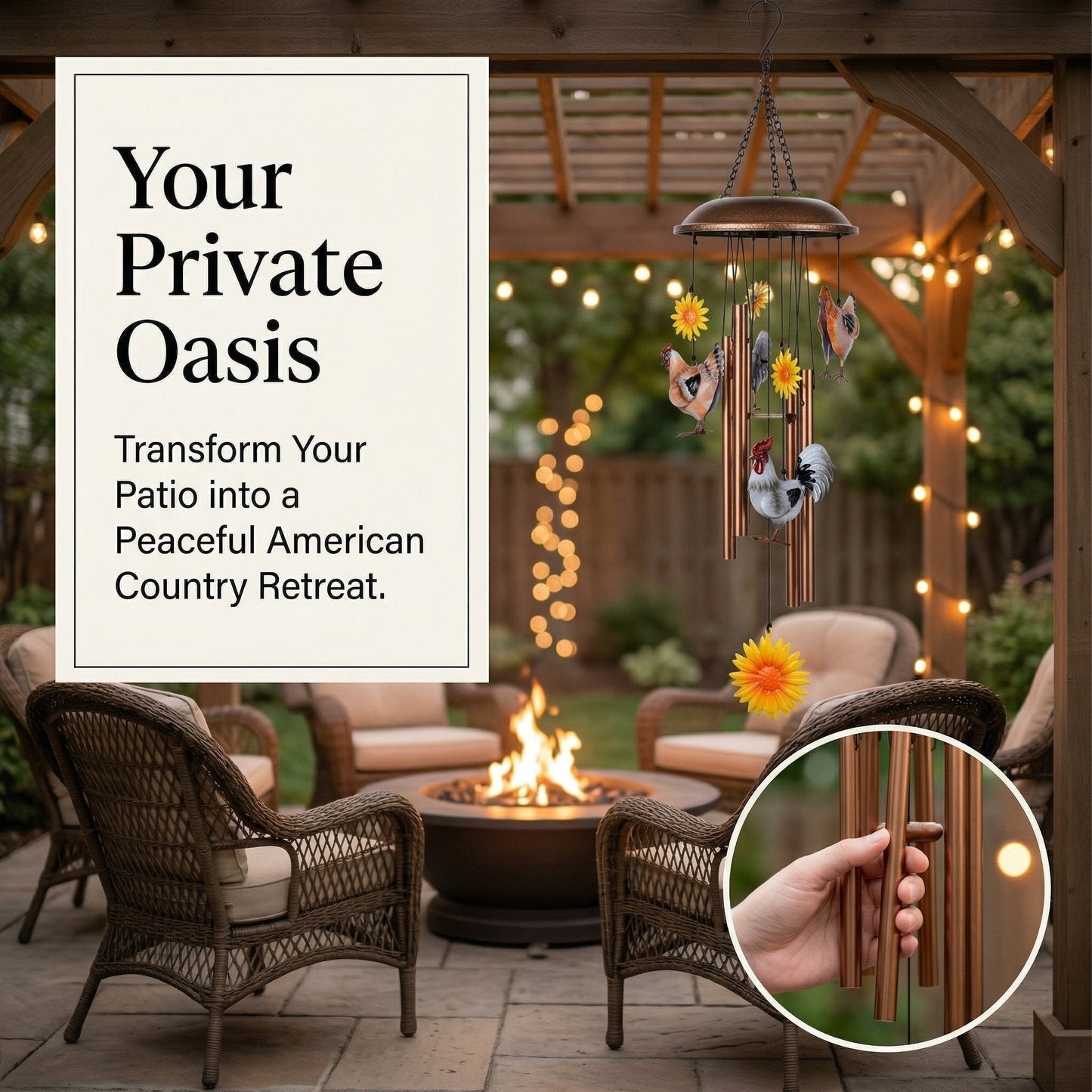 SunnyBarn Chime – Farmhouse Wind Decor