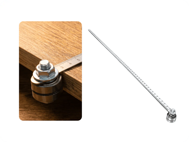 EdgeLine – Durable Stainless Steel Saw Guide Ruler