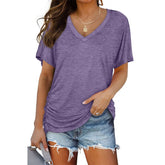 LunaFlow – V-Neck Loose Fit Top