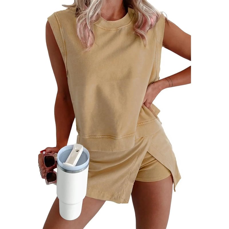 ChicEase – Women’s Summer 2-Piece Skort Set