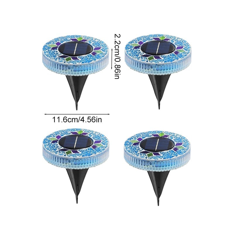 NightMosaic – Waterproof Solar Pathway Lights