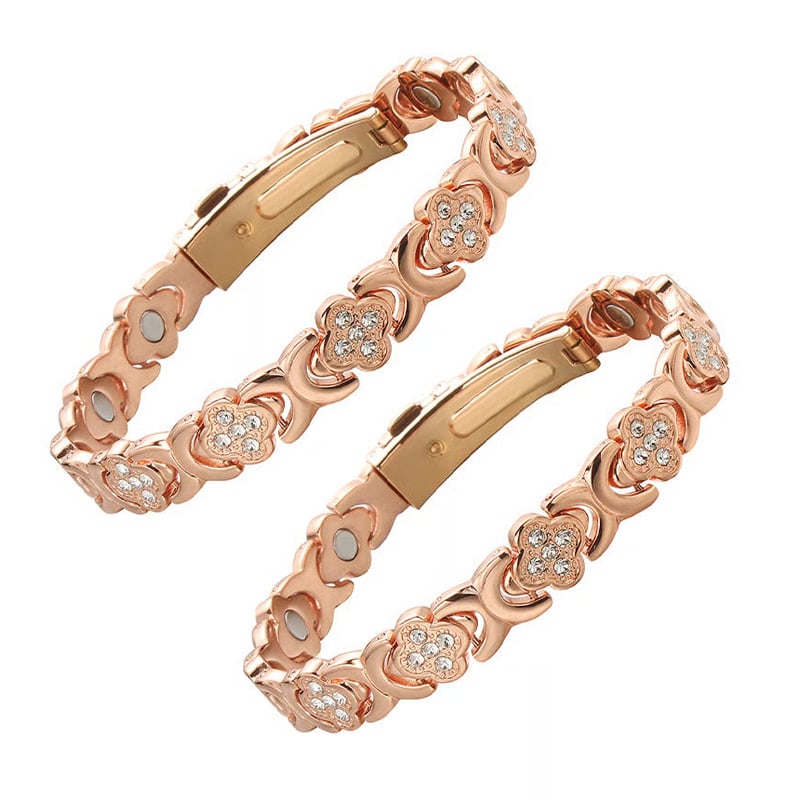 BloomGrace – Flower Copper Bracelet Elegant Style