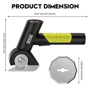 Cordless Electric Scissors for Fabric, Leather & Crafts, Easy Cutting Tool