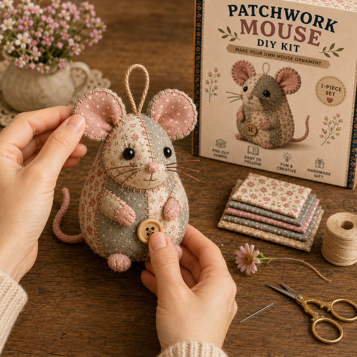 StitchMouse – DIY Patchwork Craft Kit