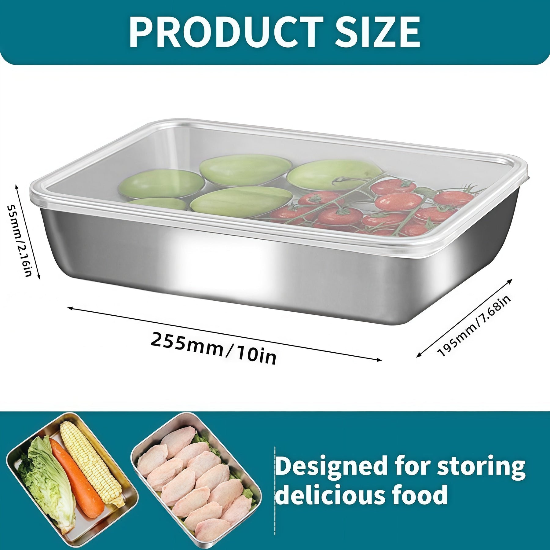 EcoSeal – Freshness Lock Stainless Steel Containers