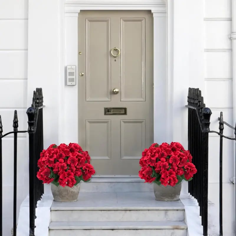 EverBloom – Artificial Geranium Outdoor Flowers