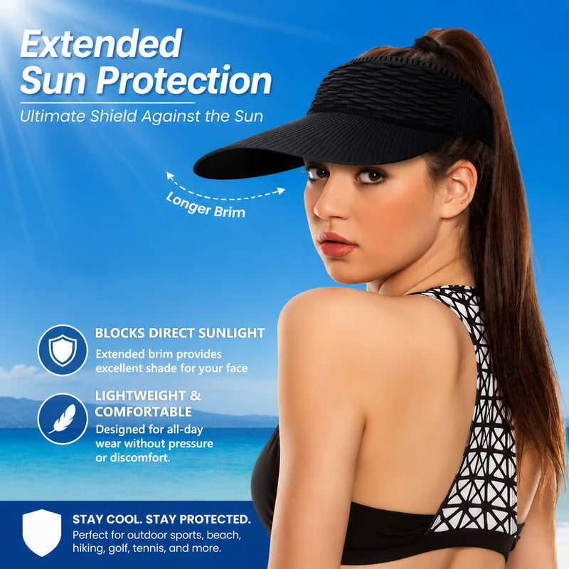 BreezeShade – Women's Open-Top Sun Protection Cap