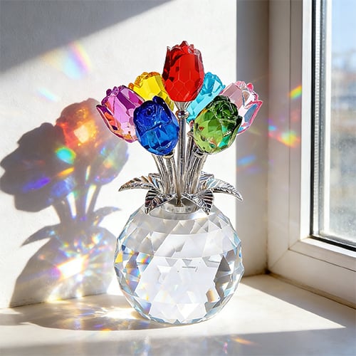 EternaPetal – Multicolor Crystal Rose Gift