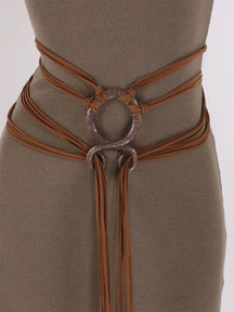 NordicForge – Viking Braided Leather Belt Set