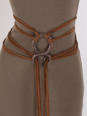 NordicForge – Viking Braided Leather Belt Set