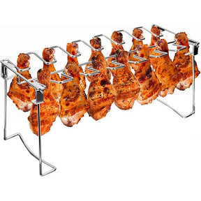 GrillNest – Foldable BBQ Drumstick Rack