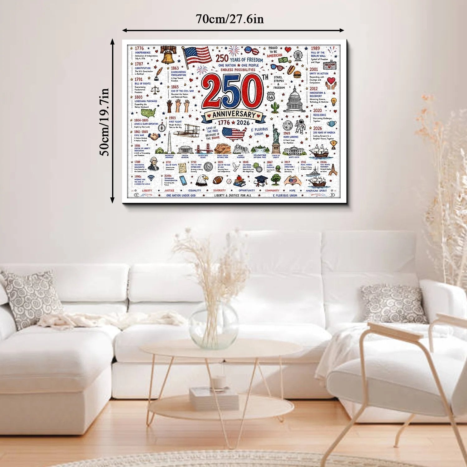 FreedomPiece – 1000 Piece USA Themed Puzzle Set
