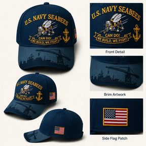 Seabee - US Navy Seabees “Can Do!” Tribute Cap 🇺🇸