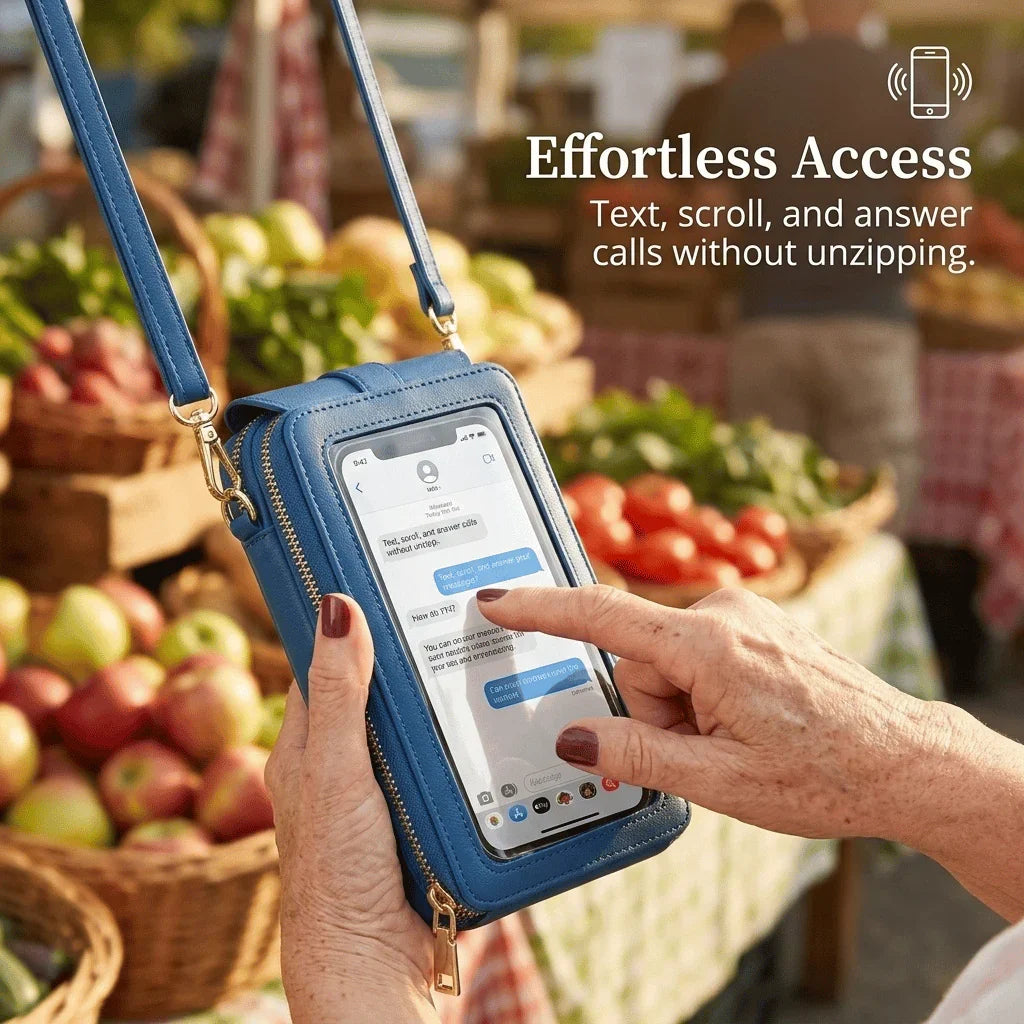 VistaPouch – Simple and Elegant Women’s Touchscreen Crossbody Phone Wallet