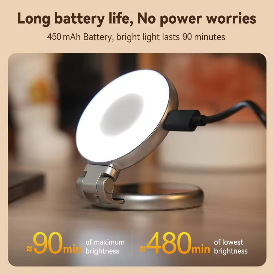 BrightAura – Selfie Light with Mirror