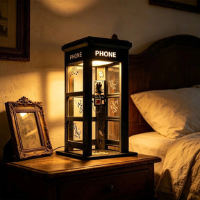NoirBooth Glow - Vintage Phone Booth Ambient Lamp