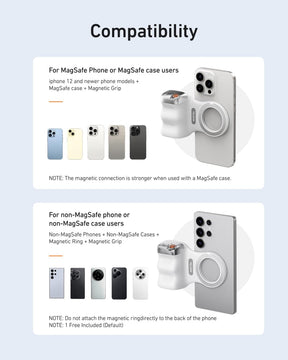 SnapGlow – Fun Shot Magnetic Phone Camera Grip