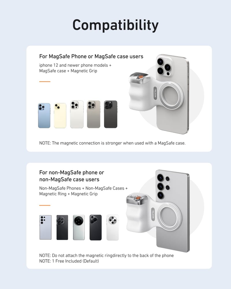 SnapGlow – Fun Shot Magnetic Phone Camera Grip