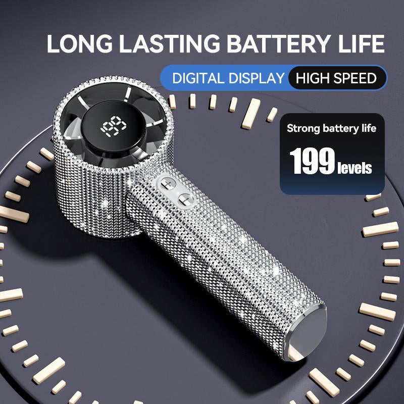 BreezeLux – Luxury Rechargeable Handheld Turbo Fan