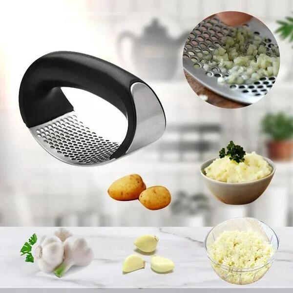 CrushCraft – Stainless Steel Garlic Mincer