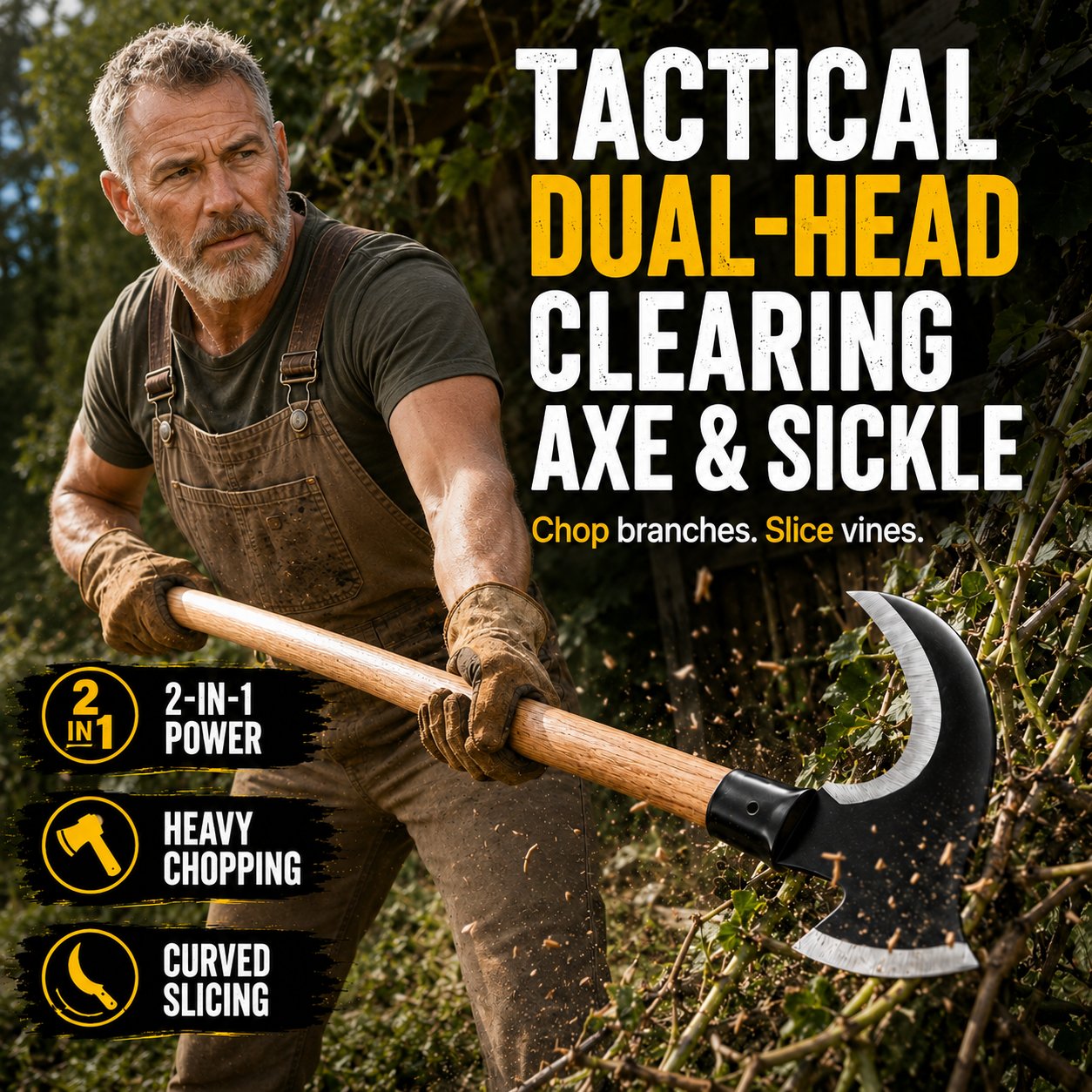 TimberClaw – Dual-Edge Clearing Axe