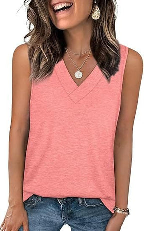 SoftEase – Women’s Sleeveless Casual Slim Fit Top