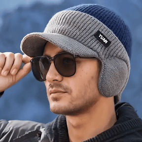 FrostGuard – Winter Knitted Earflap Hat for Men