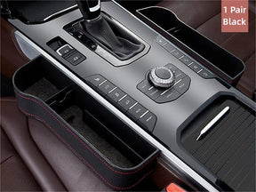 DriveMate – Multi Pocket Leather Car Seat Storage Organizer