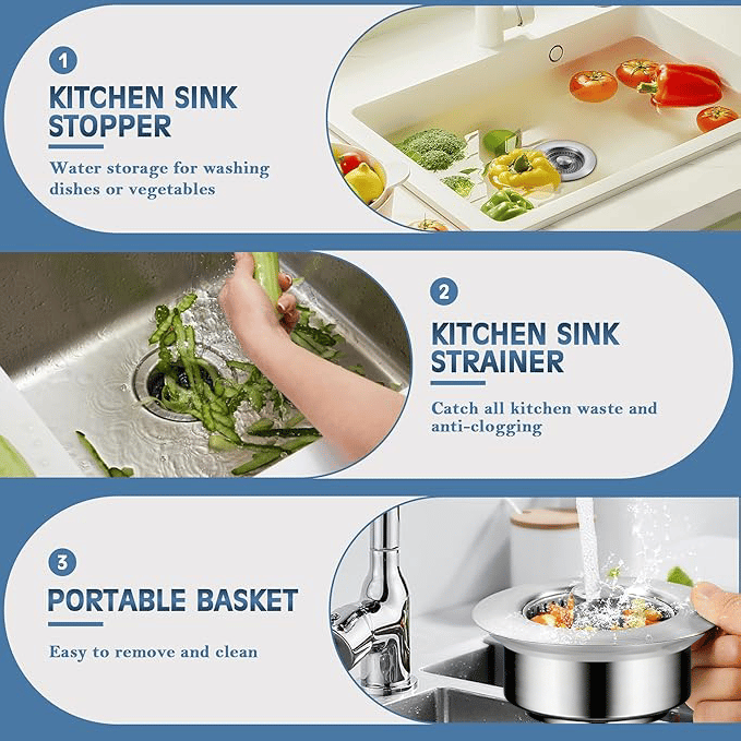 ClogFree - Sink Strainer & Stopper