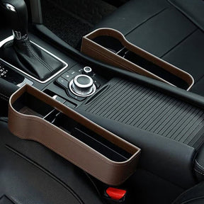 DriveMate – Multi Pocket Leather Car Seat Storage Organizer